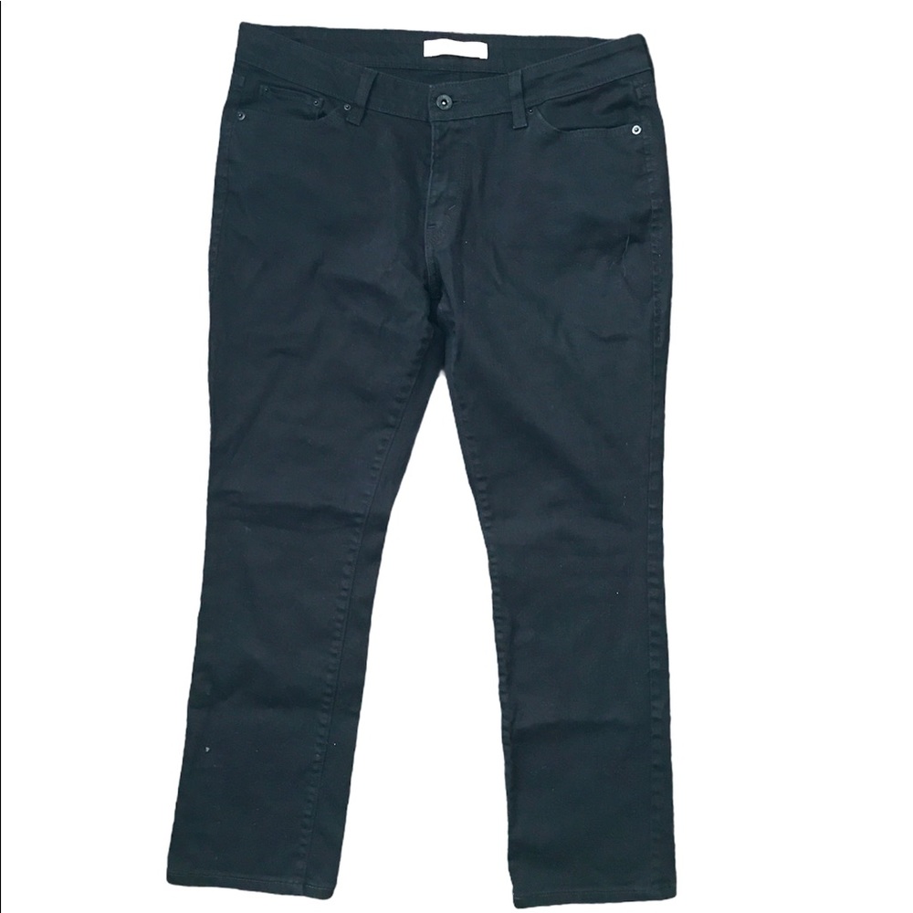 Levi’s Straight 522 Jeans Black Straight Leg Women's Size 12